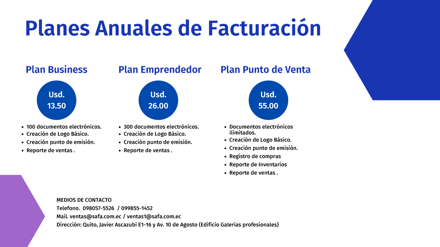 Facturación Electrónica Ecuador – SAFA – Facturación Electrónica Ecuador